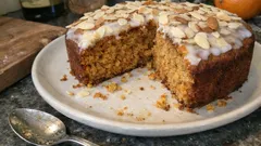 Torta di carote, mandorle e arancia senza burro: soffice e profumata