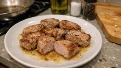 Filetto di maiale in padella: dorato fuori e succoso dentro in 12 minuti