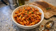 Penne all’arrabbiata in 15 minuti: sugo intenso e piccante al punto giusto